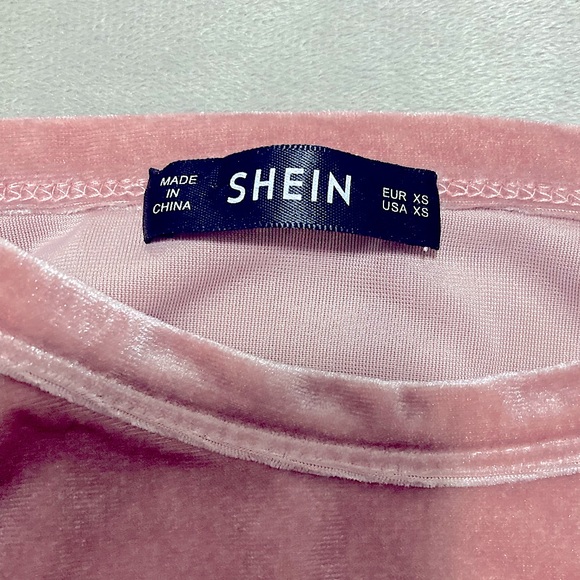 Pink Velvet “Barbie” Cropped Tank from Shein - Picture 2 of 2